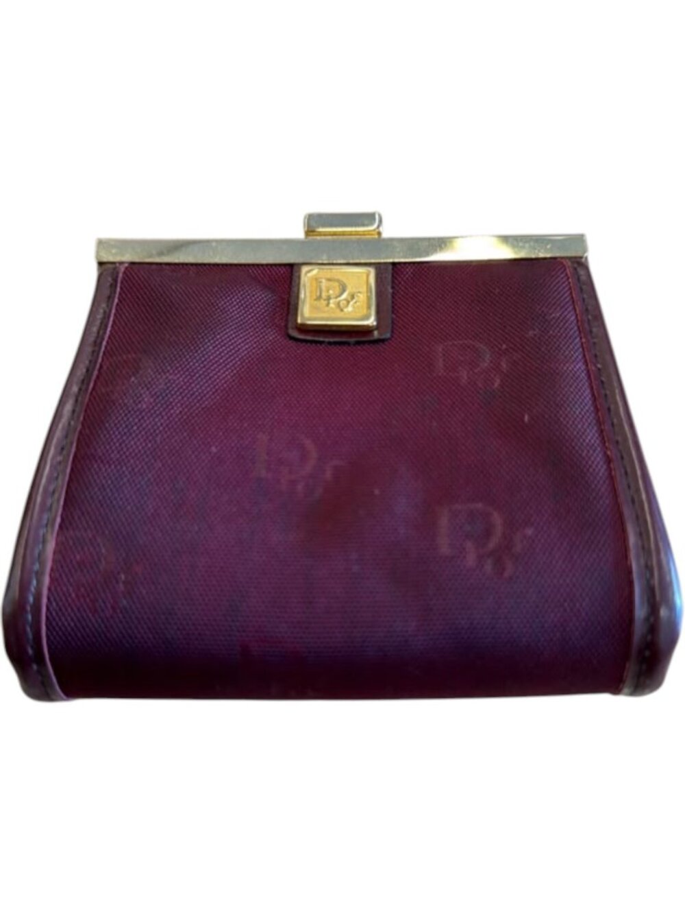 730172CR C1 Christian Dior Wallet Red Canvas
